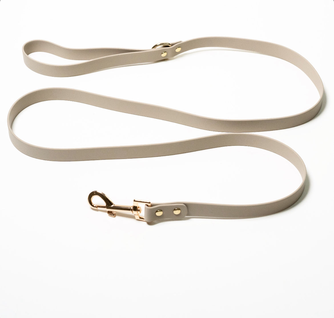 Vegan Leather Dog Lead in Latte